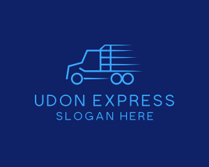 Express Transport Truck logo design