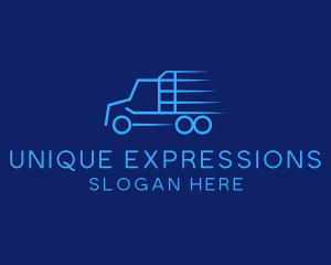 Express Transport Truck logo design