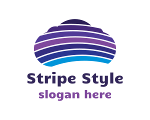 Colorful Cloud Stripes logo design