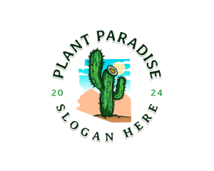 Cactus Plant Arizona logo design