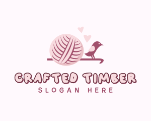 Crochet Knitting Yarn logo design