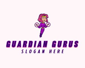 Woman Comic Superhero logo