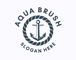 Ocean Marine Anchor  logo design