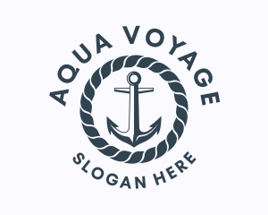 Ocean Marine Anchor  logo design