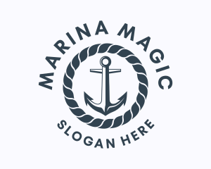 Ocean Marine Anchor  logo design