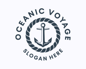 Ocean Marine Anchor  logo design