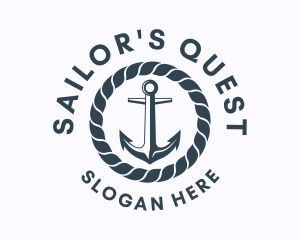 Ocean Marine Anchor  logo design