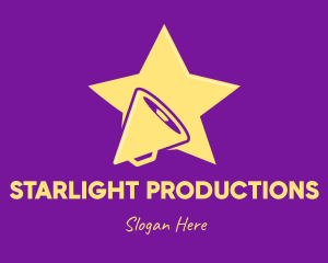 Yellow Star Megaphone logo