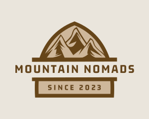 Alpine Mountaineering Adventure logo design