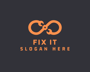 Orange Infinity Maintenance logo design