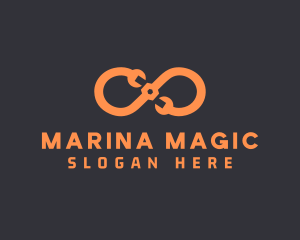 Orange Infinity Maintenance logo design