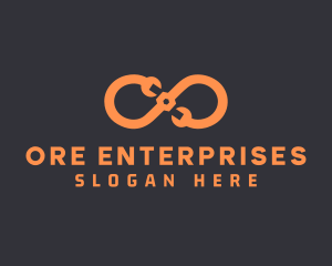 Orange Infinity Maintenance logo design