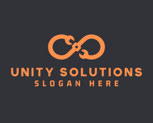 Orange Infinity Maintenance logo design