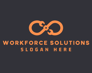 Orange Infinity Maintenance logo design