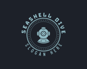 Hipster Scuba Diving Helmet logo