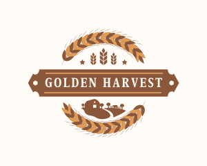 Wheat Farm Agriculture logo design