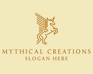 Pegasus Mythical Animal logo design