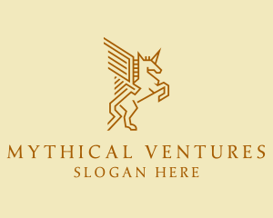 Pegasus Mythical Animal logo design