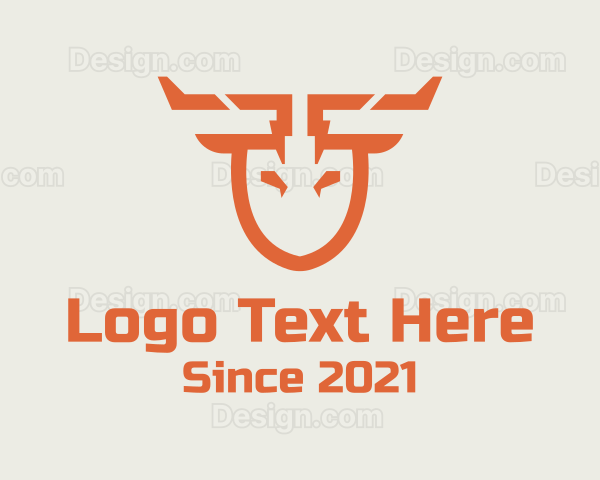 Orange Shovel Deer Logo