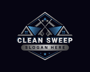 Pressure Washing Cleaning Sanitation logo design