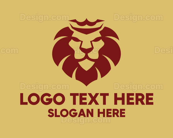 Red King Lion Logo