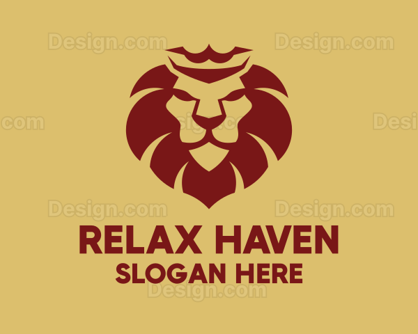 Red King Lion Logo