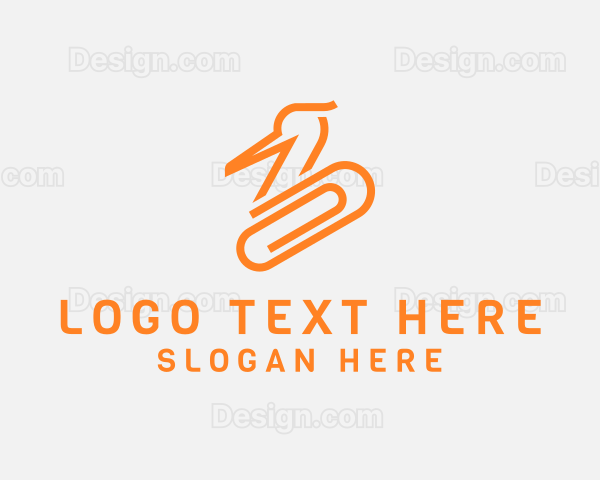 Swan Paper Clip Logo