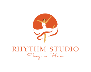 Orange Dancing Lady logo