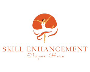 Orange Dancing Lady logo