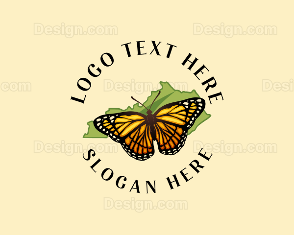 Wildlife Viceroy Butterfly Logo