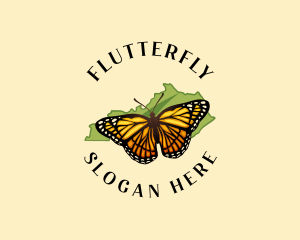 Wildlife Viceroy Butterfly logo design