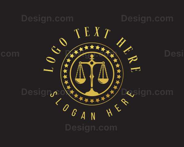 Legal Justice Scales Logo