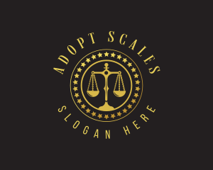 Legal Justice Scales logo design