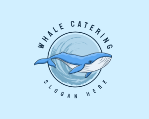 Underwater Whale Wildlife logo