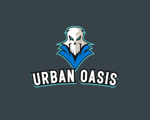 Urban Undead Skull logo design