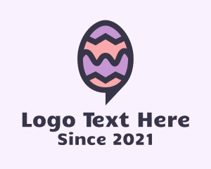 Easter Egg Message Bubble logo