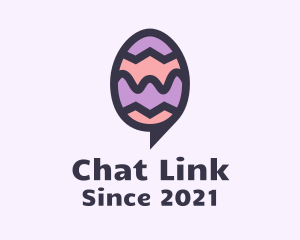 Easter Egg Message Bubble logo