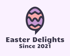 Easter Egg Message Bubble logo