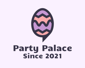 Easter Egg Message Bubble logo design