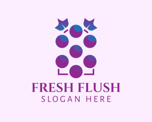 Grape Fruit Vineyard logo design