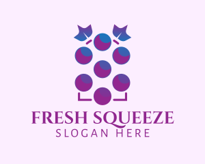 Grape Fruit Vineyard logo design