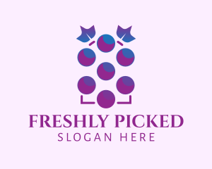 Grape Fruit Vineyard logo design