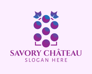 Grape Fruit Vineyard logo design