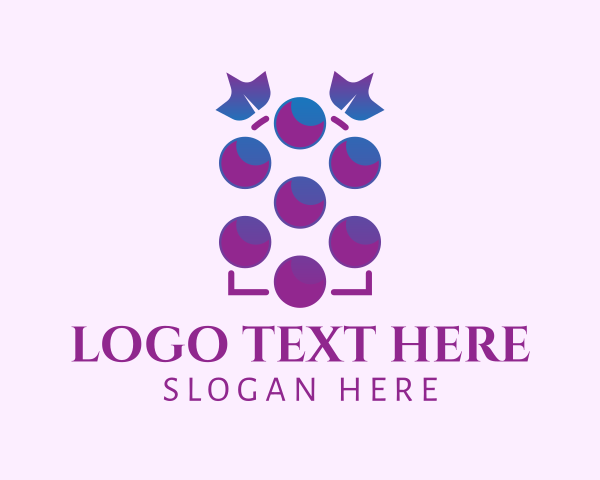 Grape logo example 4