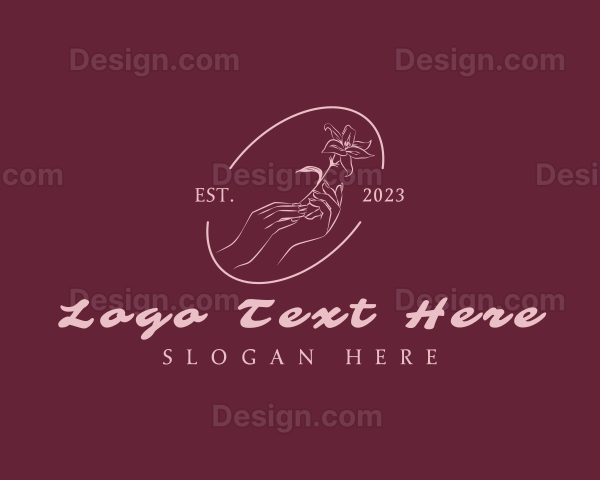 Elegant Floral Hand Logo