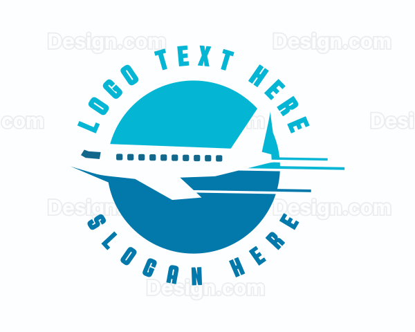 Express Airplane Travel Logo