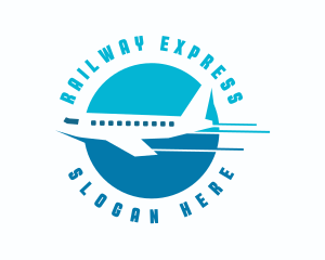 Express Airplane Travel logo design