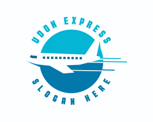 Express Airplane Travel logo design