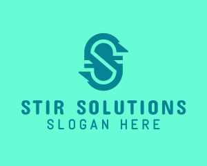 Software Technology Letter S logo design