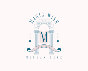 Mystical Pillar Arch logo design